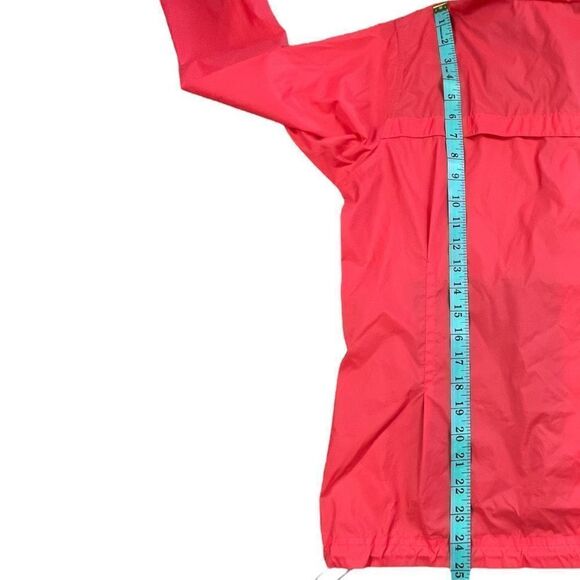 Columbia Women's Waterproof Raincoat, Coral Pink Barbiecore - Size Medium - Picture 10 of 13